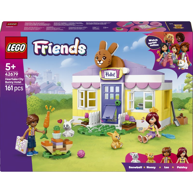 LEGO Friends Heartlake City Bunny Hotel 42679 Building Toy Set (161 Pieces) - Image 2